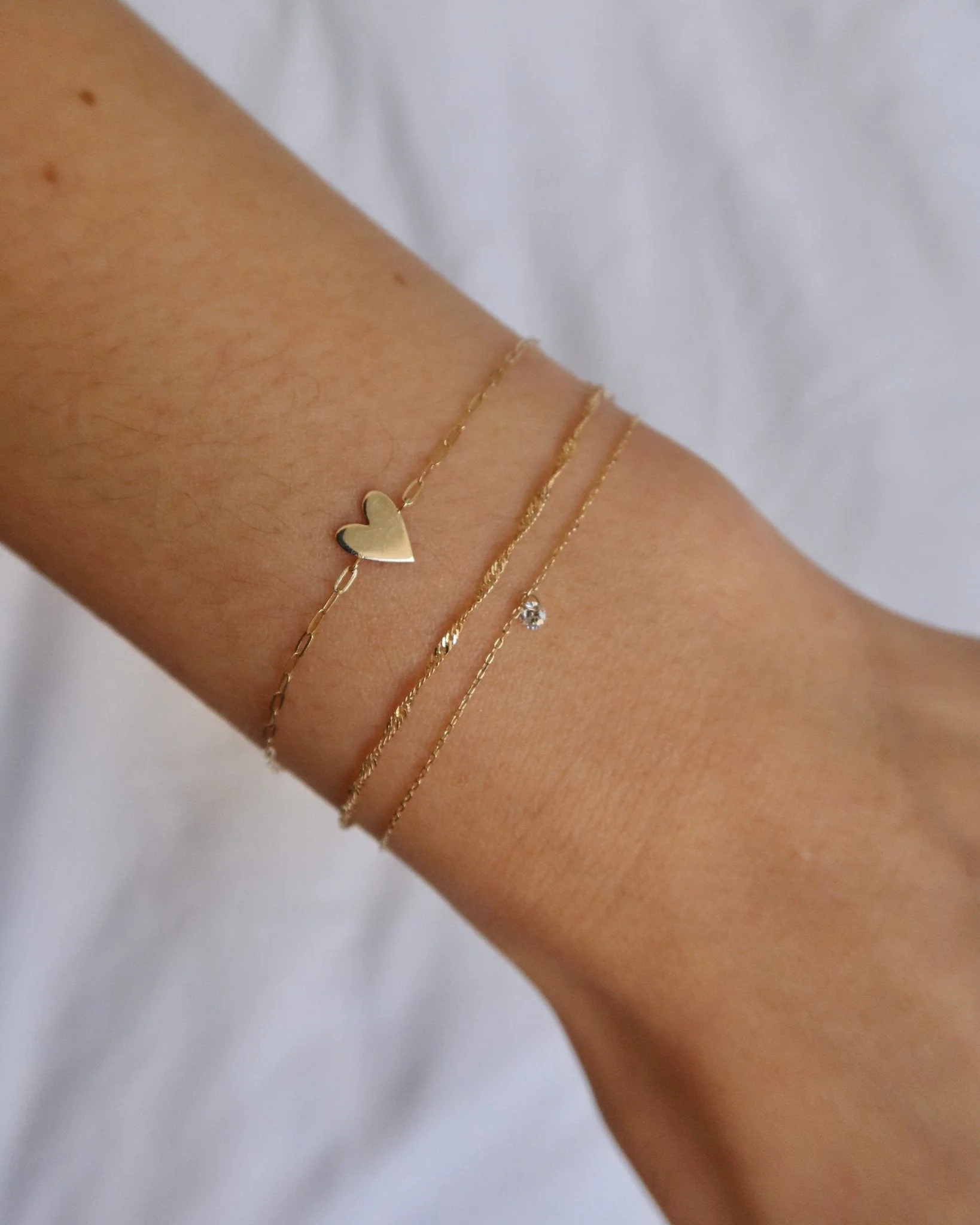 SANTORINI 14K GOLD TWIST CHAIN BRACELET - Image 6