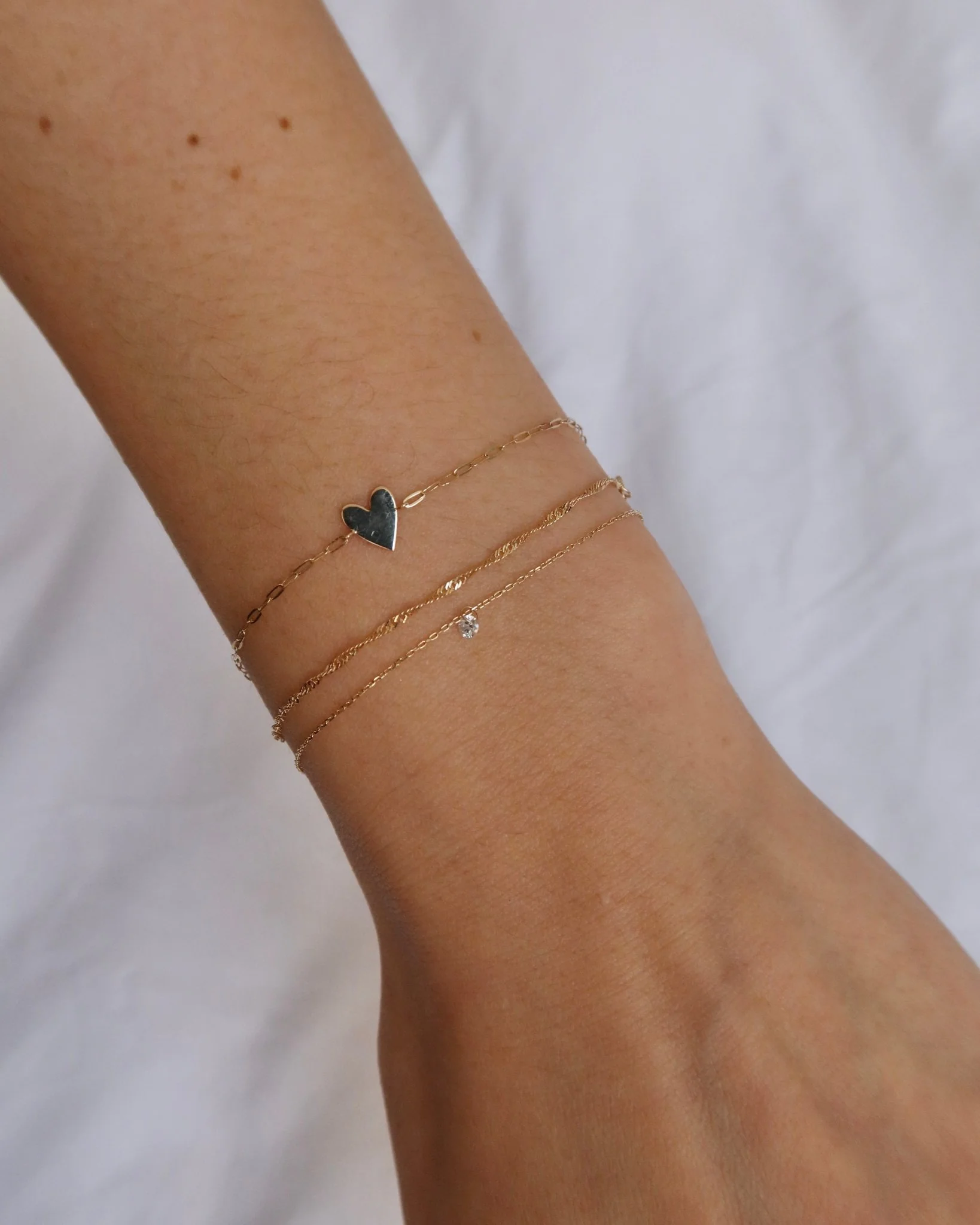 SANTORINI 14K GOLD TWIST CHAIN BRACELET - Image 8