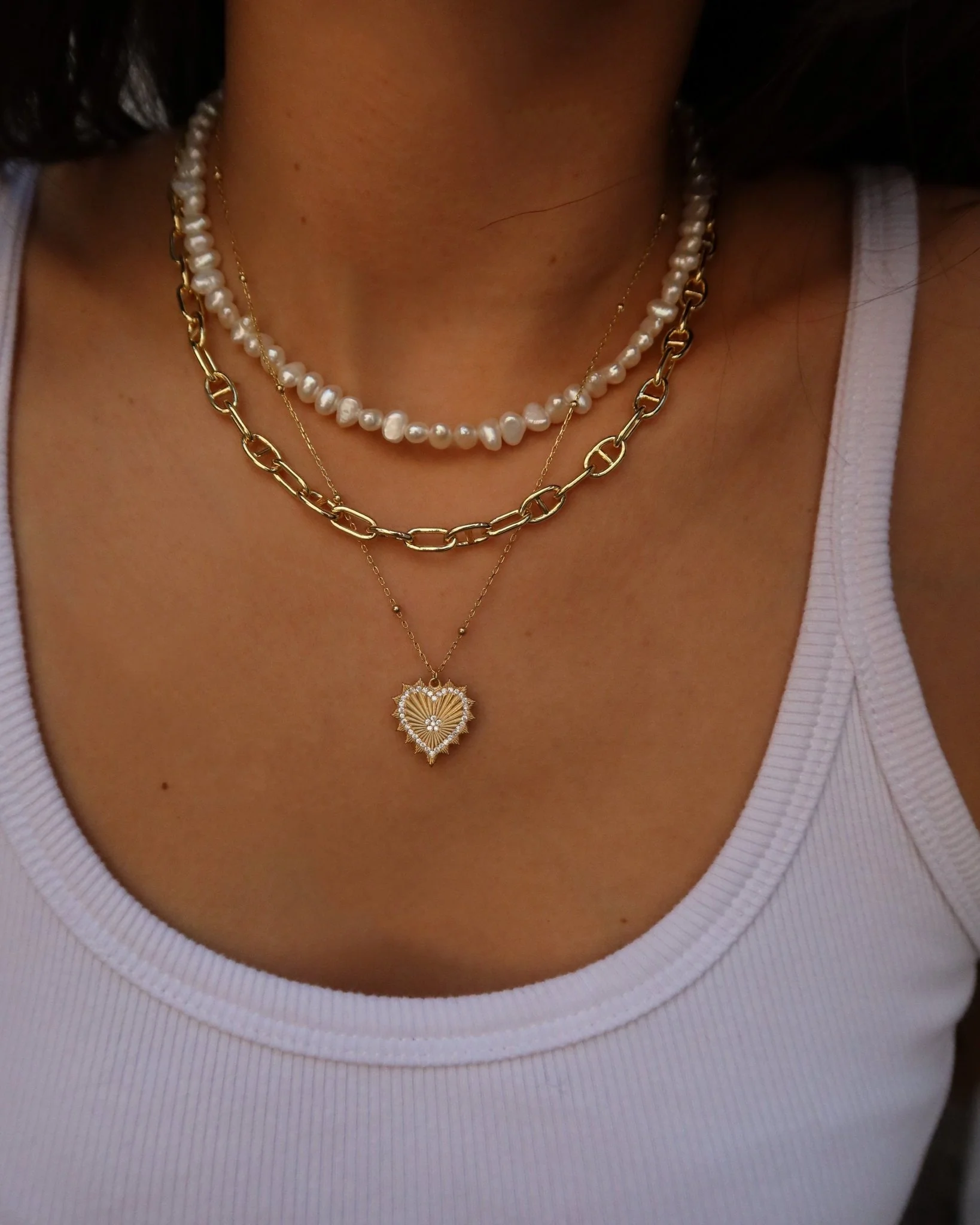 ISLA PEARL NECKLACE WITH RING CLASP - Image 9