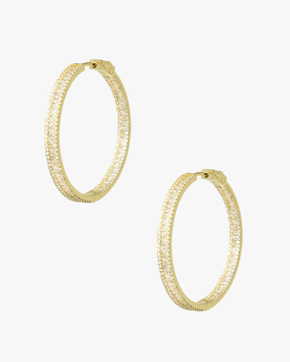 ALLEGRA MEDIUM BAGUETTE HOOPS