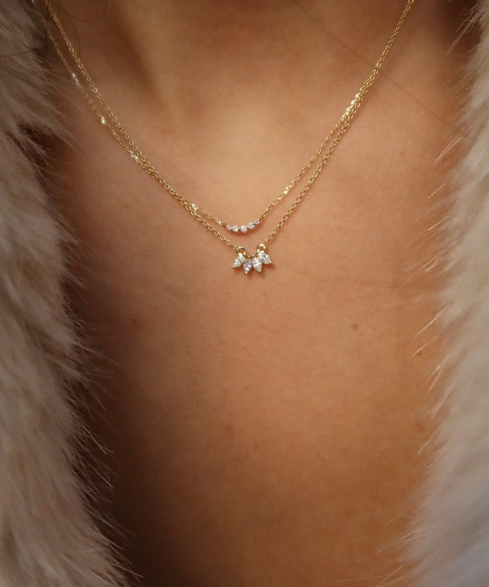 BAIKAL MARQUISE DIAMOND NECKLACE - Image 4