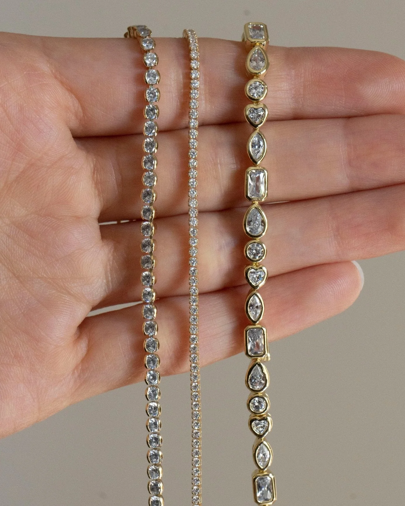 CHLOE MIXED STONE BEZEL TENNIS BRACELET - Image 2