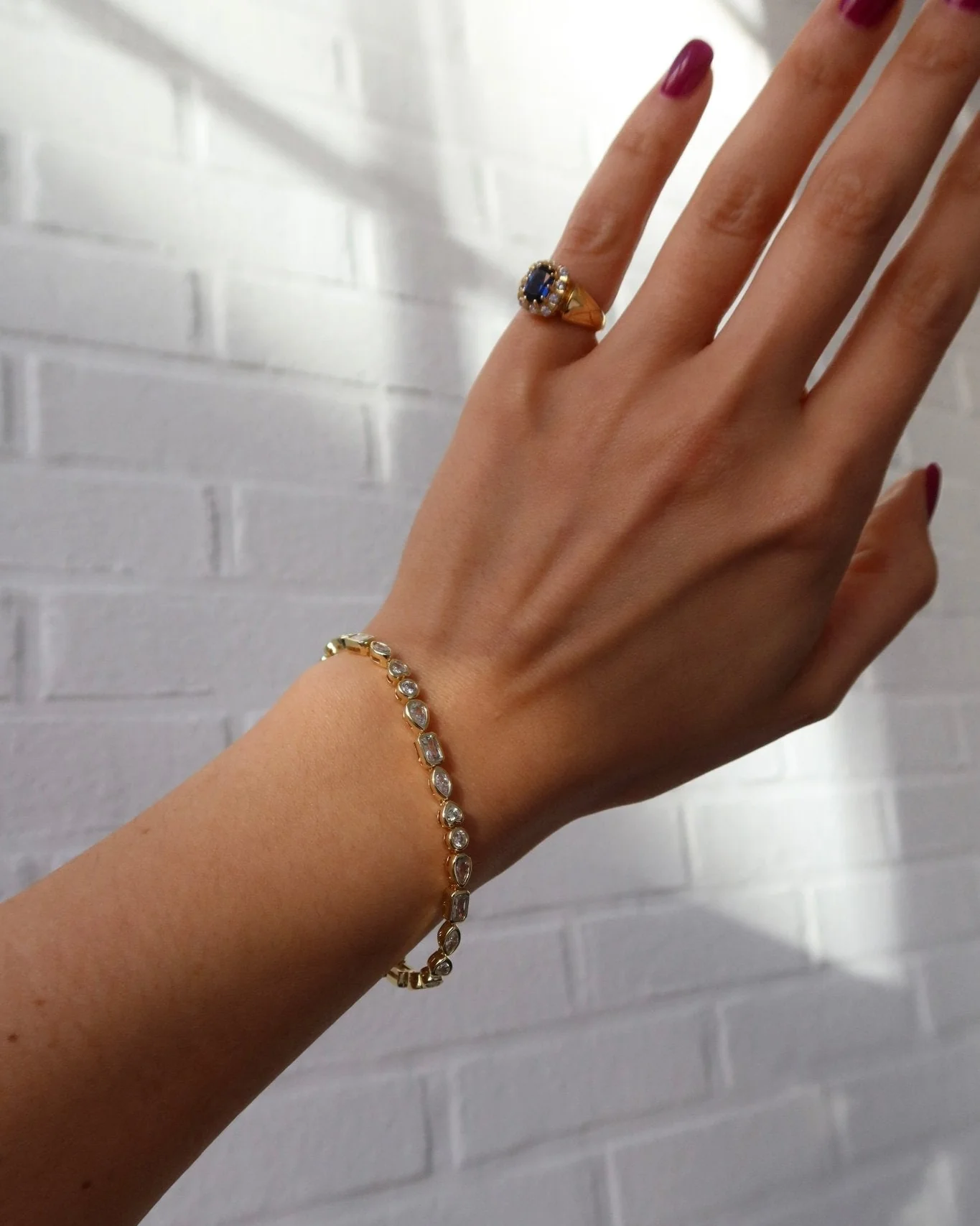 CHLOE MIXED STONE BEZEL TENNIS BRACELET - Image 7