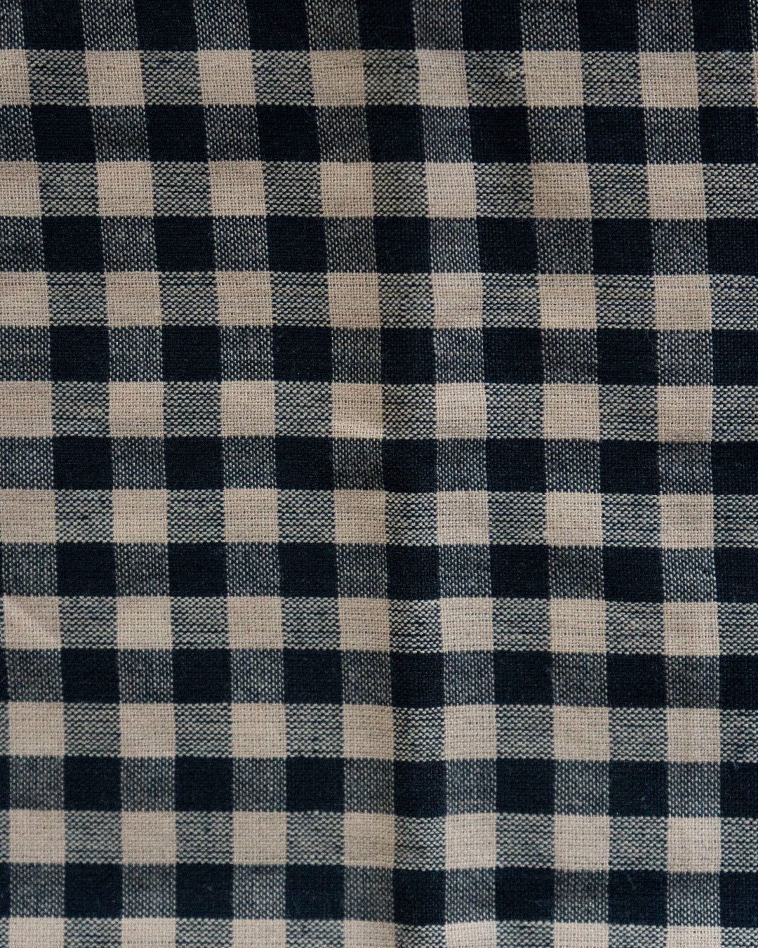 100% COTTON BLACK AND BROWN GINGHAM NAPKINS (SET OF 4) - Image 8