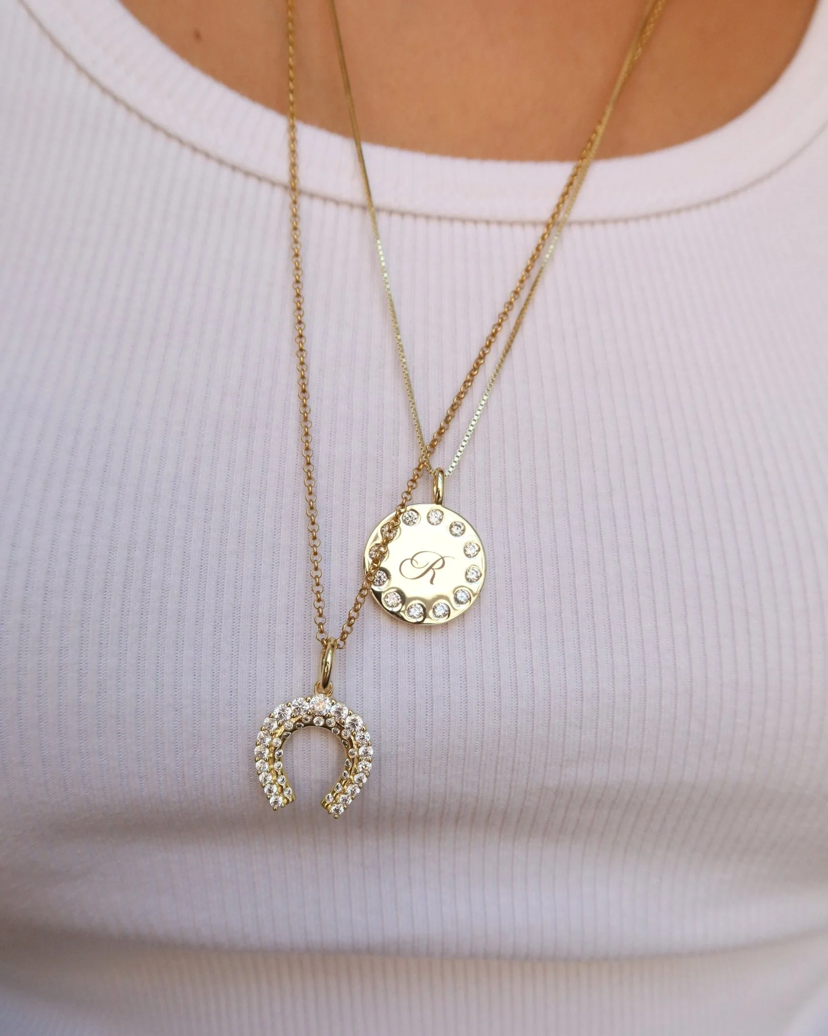 BROOKE ENGRAVABLE DOTTED PENDANT - Image 4