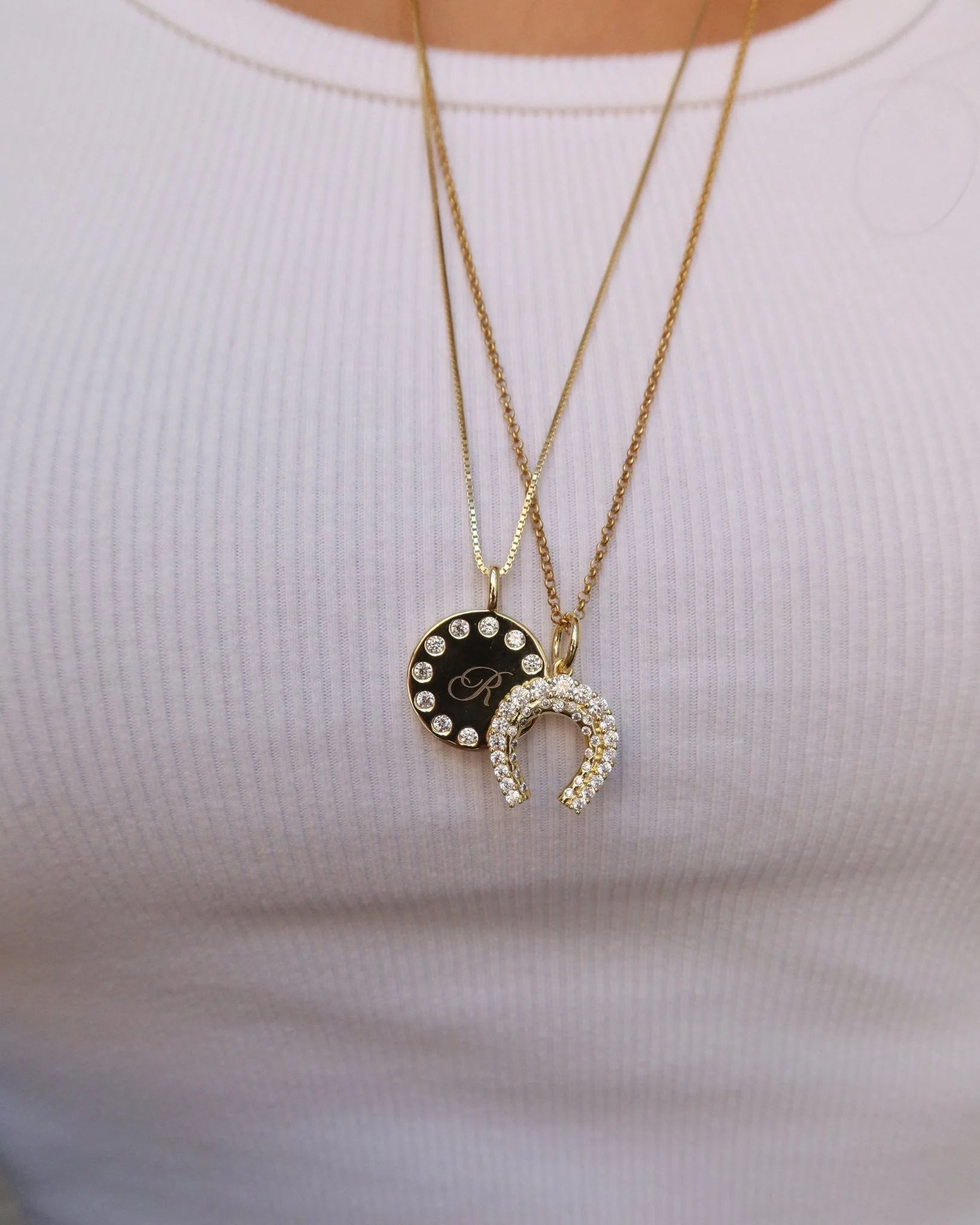 BROOKE ENGRAVABLE DOTTED PENDANT - Image 8