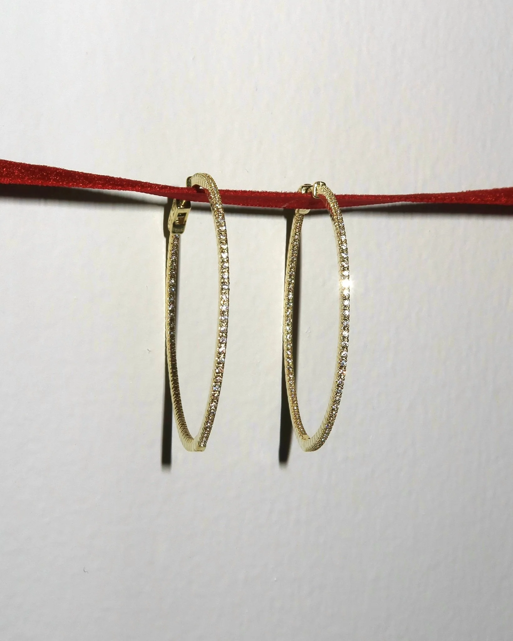 CLEO 50MM SPARKLE HOOP