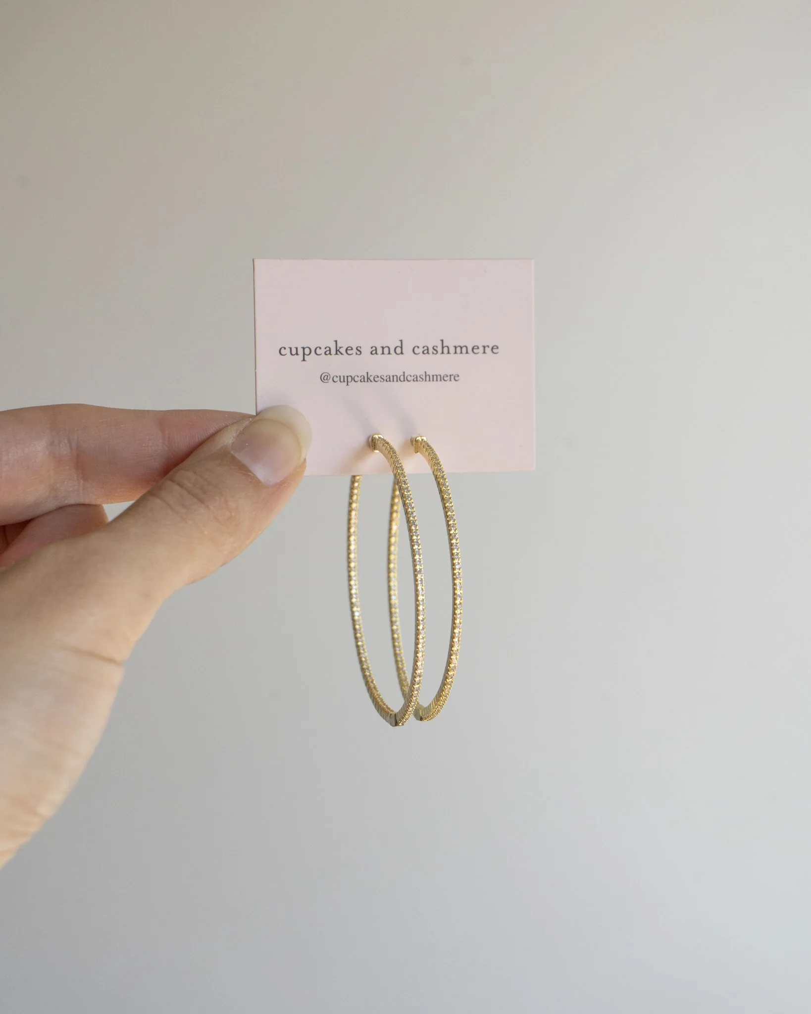 CLEO 50MM SPARKLE HOOP - Image 10