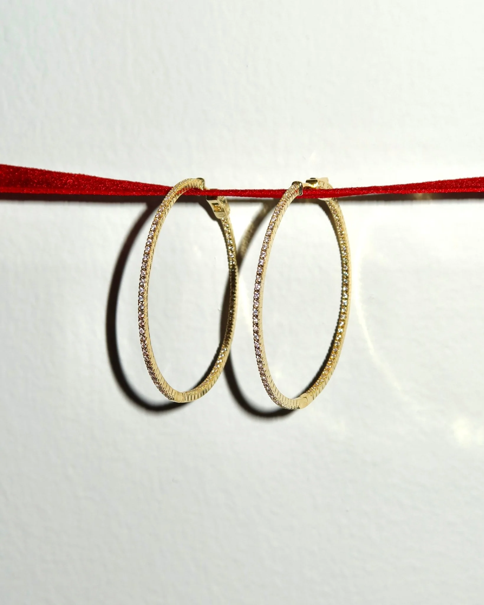 CLEO 50MM SPARKLE HOOP - Image 8
