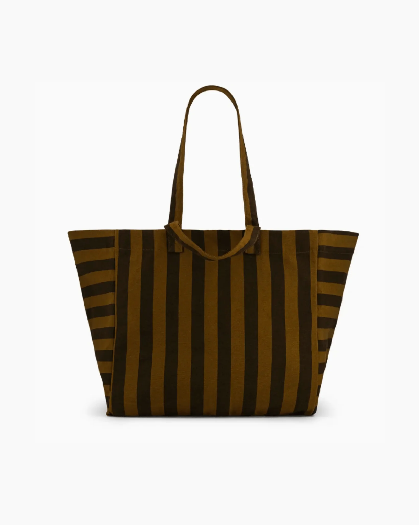 COFFEE & BLACK STRIPED TOTE BAG - Image 6