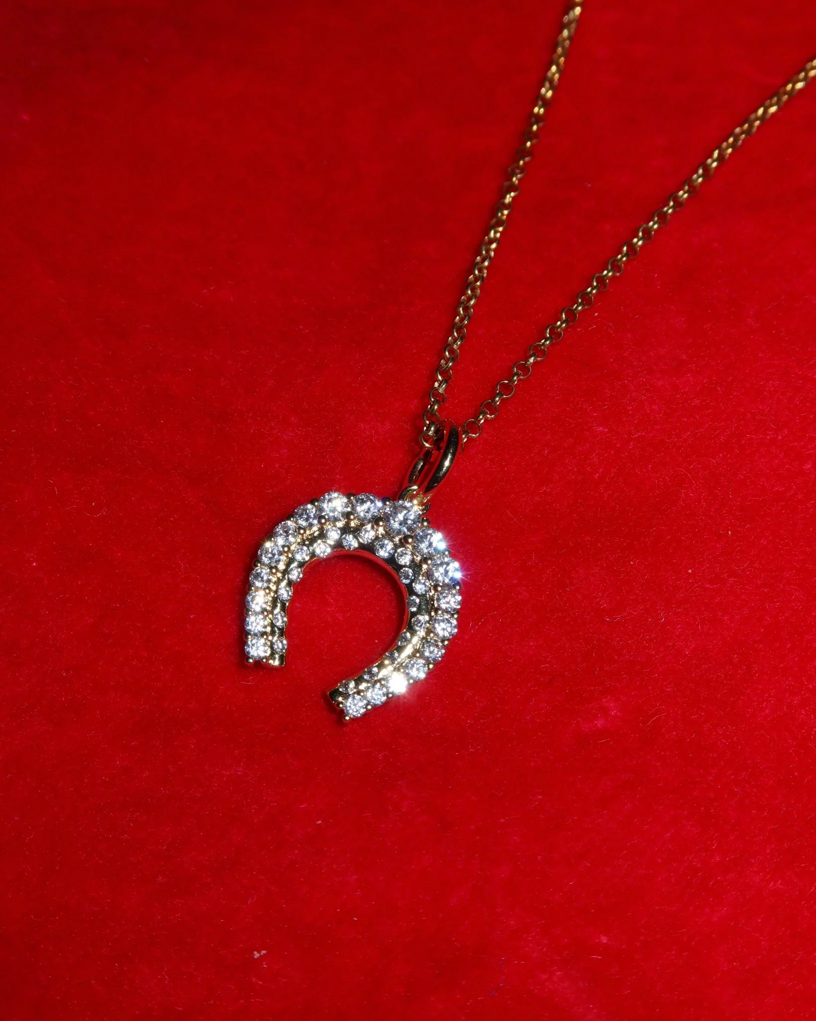 LOREN HORSESHOE PENDANT NECKLACE - Image 4