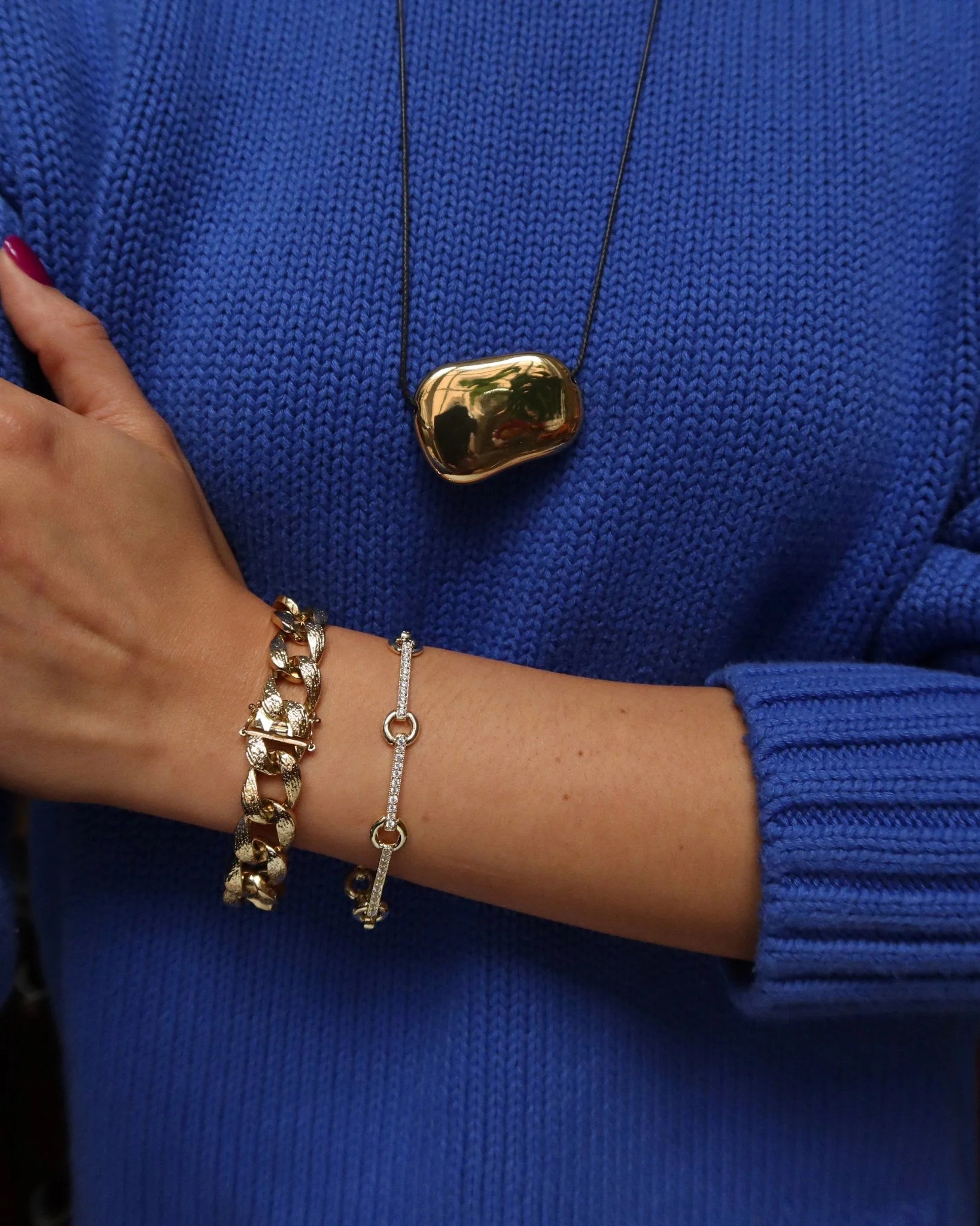 HALLE CIRCLE LINK TENNIS BRACELET - Image 6