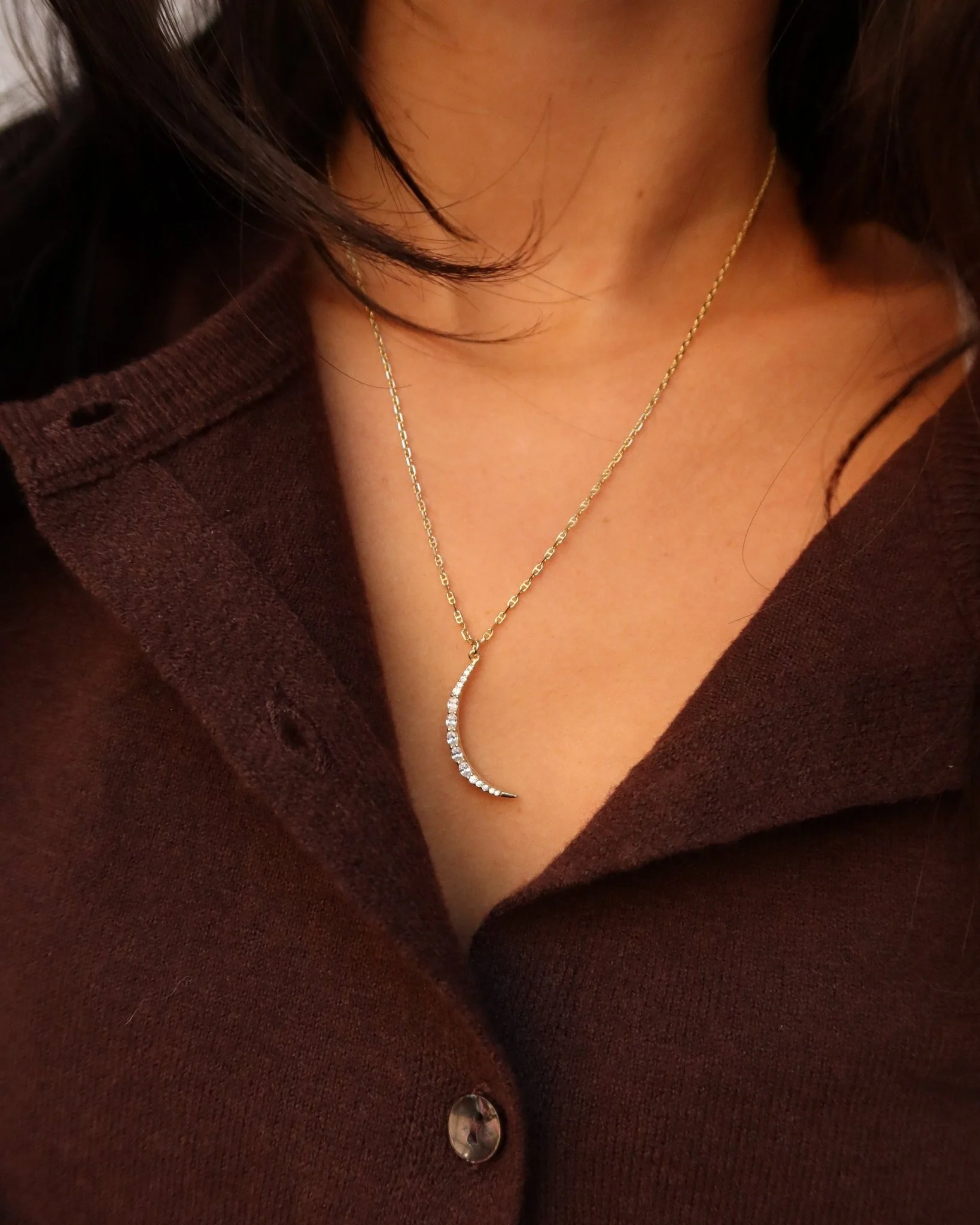 SKYLAR MOON MARINER CHAIN NECKLACE - Image 3