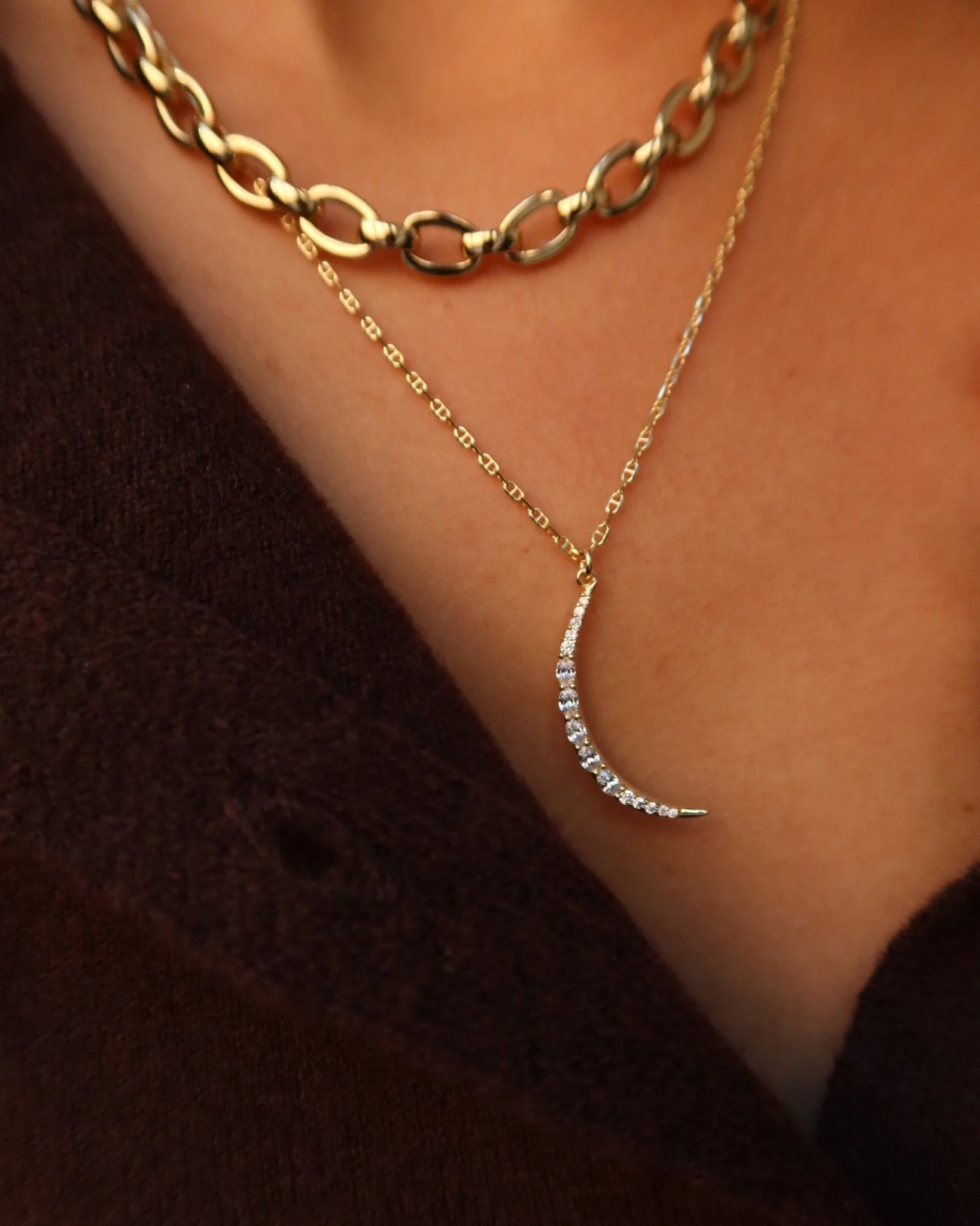 SKYLAR MOON MARINER CHAIN NECKLACE - Image 5