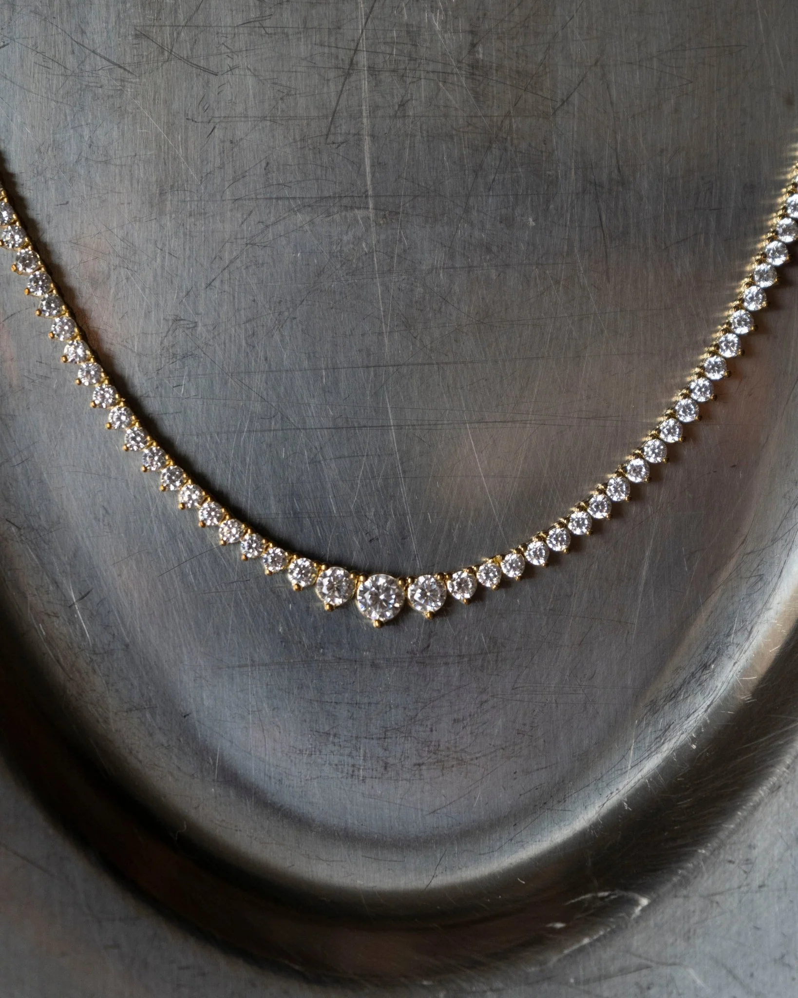 Daphne Bold Gradient Tennis Necklace - Image 15