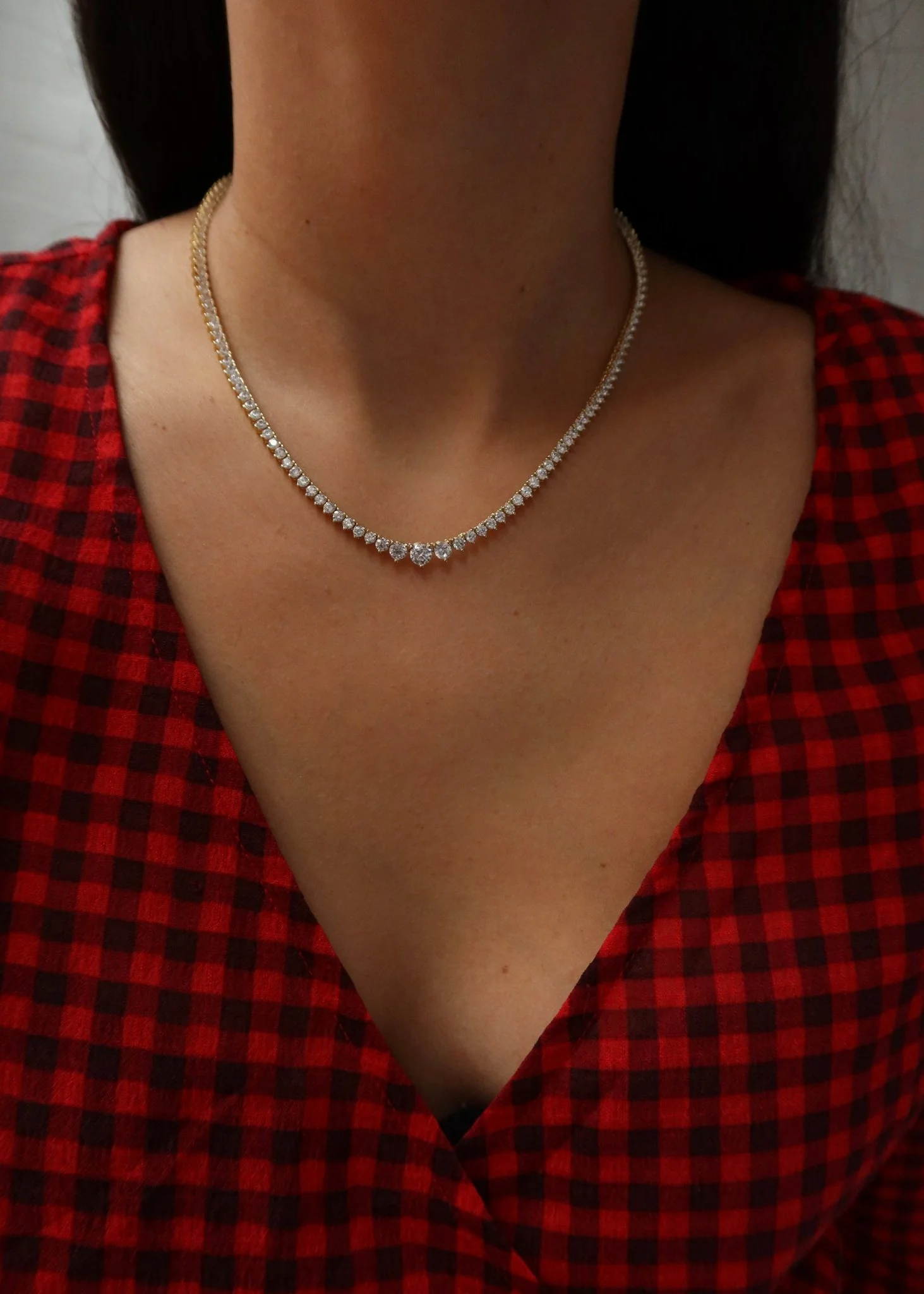 Daphne Bold Gradient Tennis Necklace - Image 3