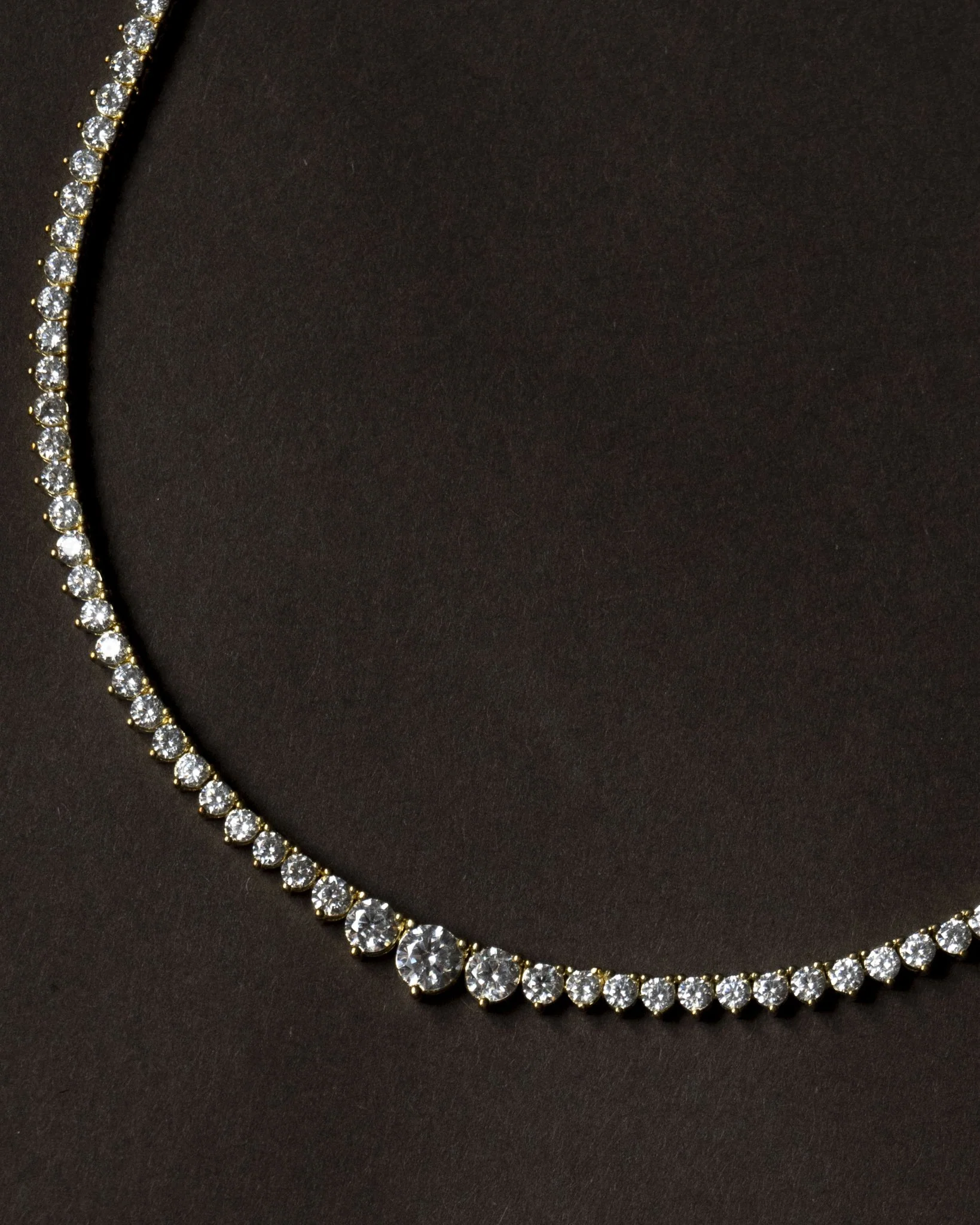 Daphne Bold Gradient Tennis Necklace - Image 4