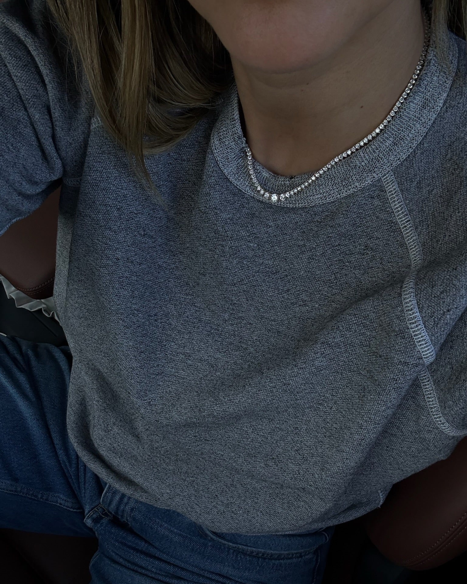 Daphne Bold Gradient Tennis Necklace - Image 6