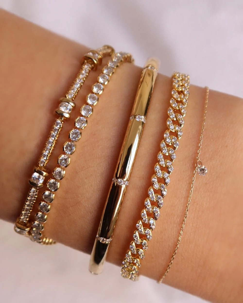 DEJA CZ CURB CHAIN BRACELET - Image 7