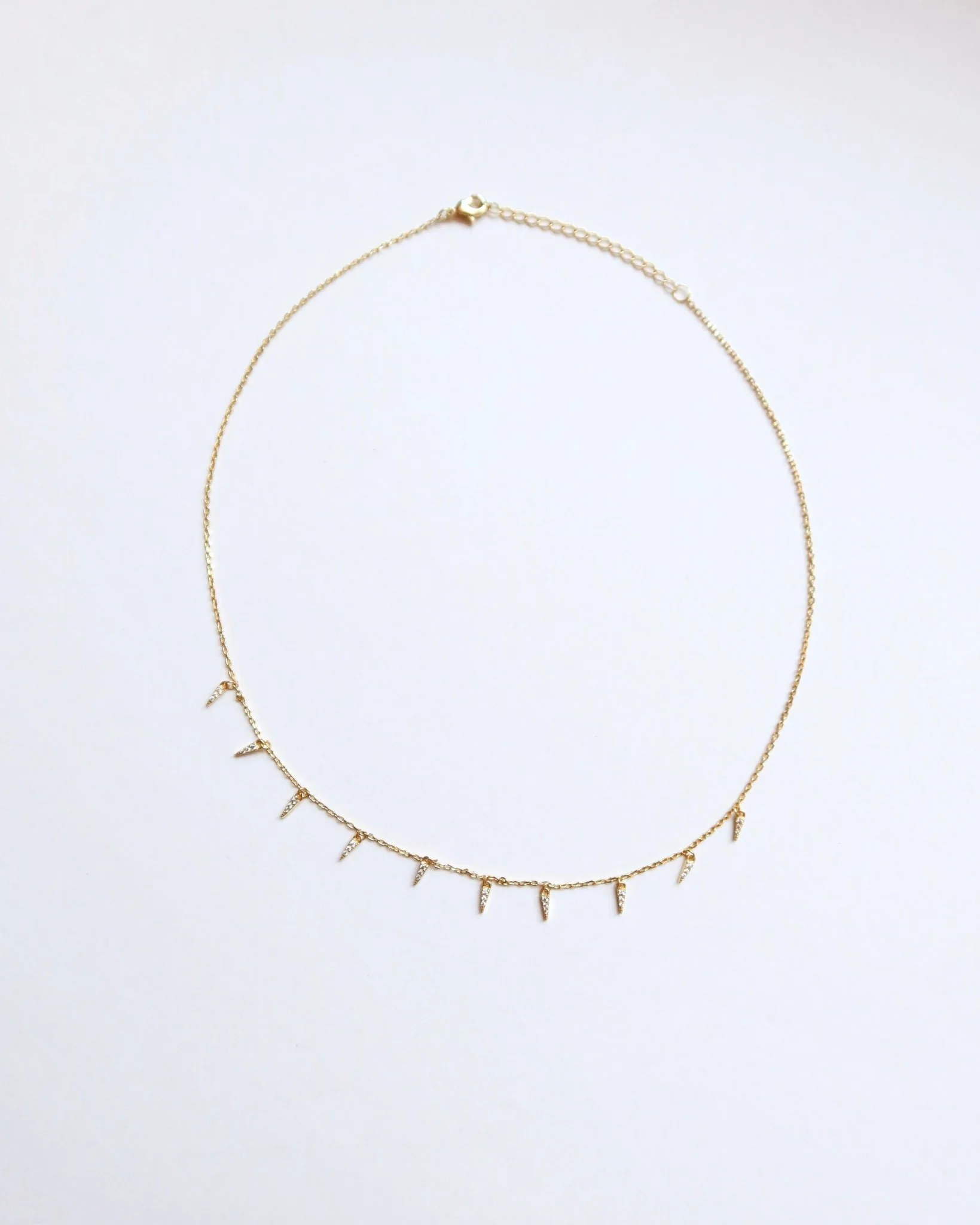 FRANKIE CZ SPIKE SHAKER NECKLACE - Image 5