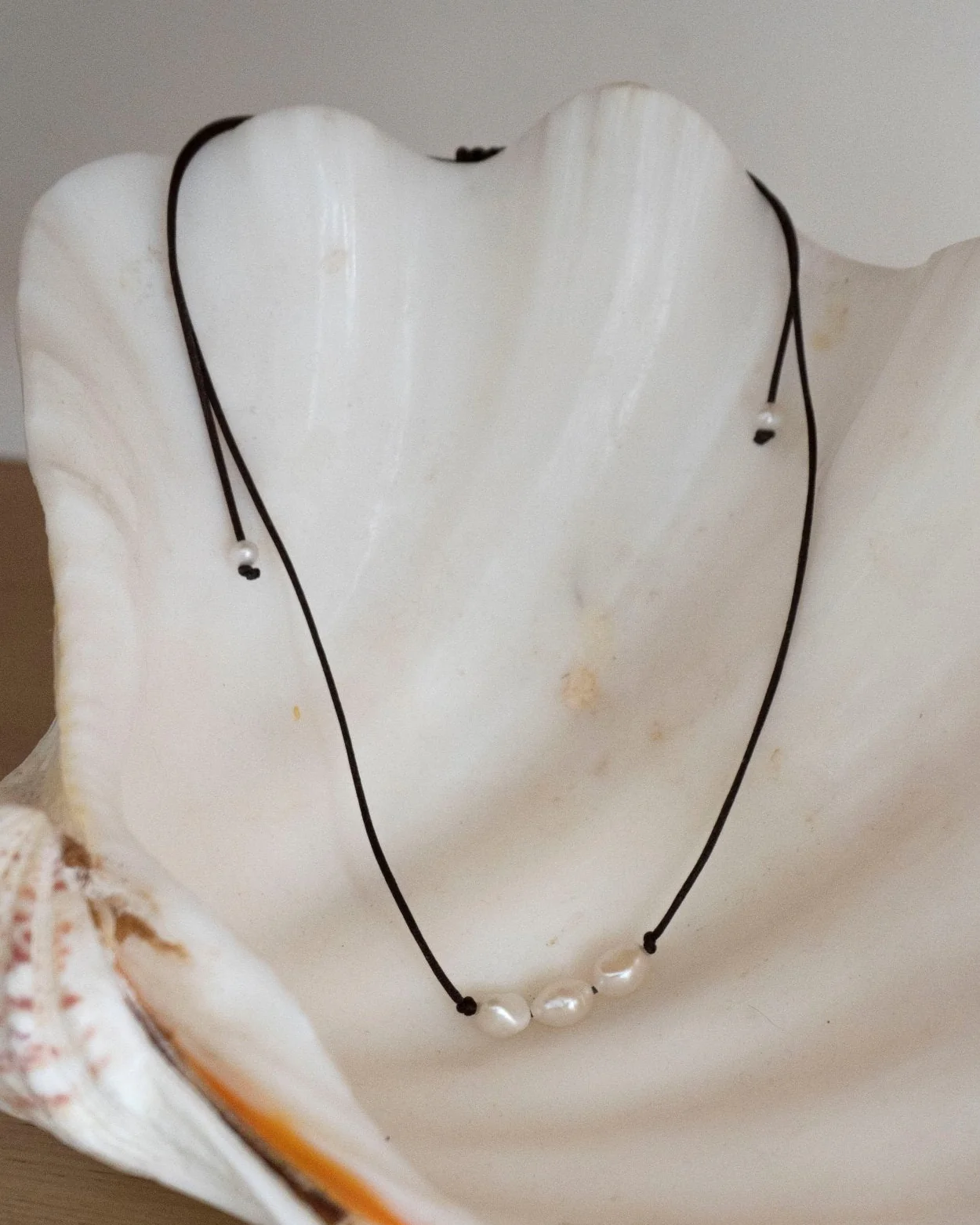 Tai Freshwater Pearl Trio on Silk Cord - Image 2