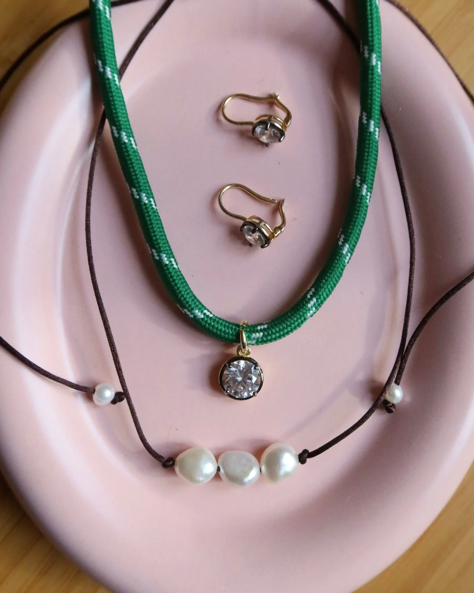 Tai Freshwater Pearl Trio on Silk Cord - Image 8