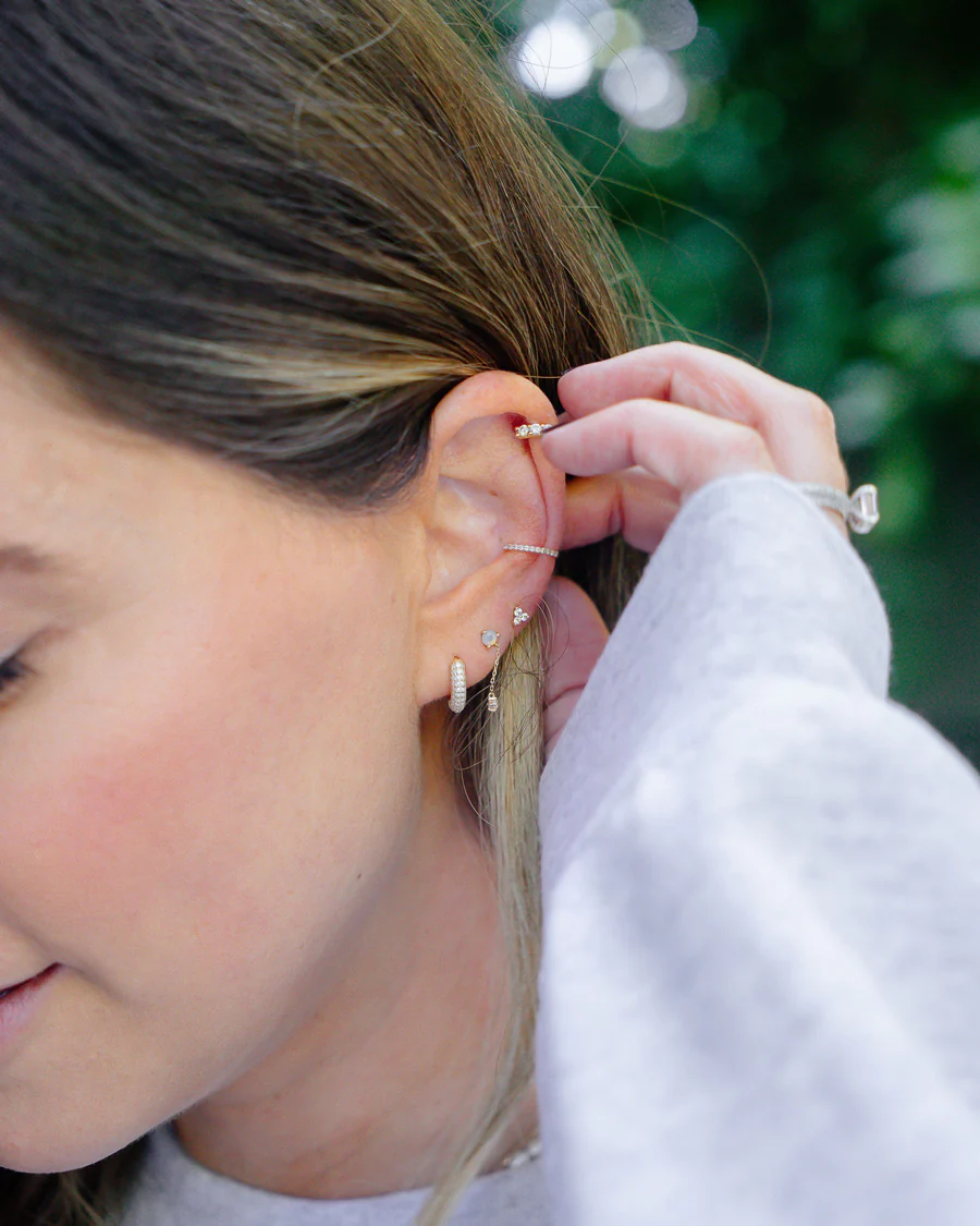 HAWTHORNE DIAMOND TRIO STUDS - Image 7