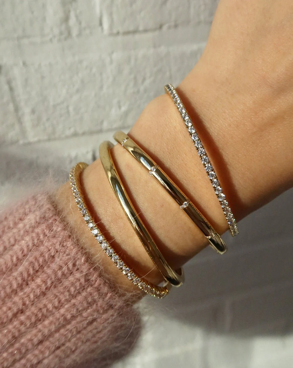 LEANDRA CZ TENNIS BANGLE - Image 8