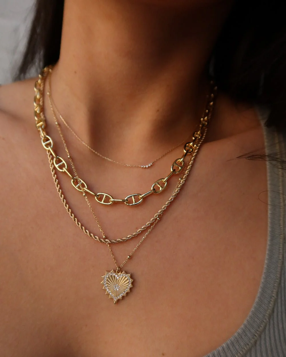 LIANNA LAYERING ROPE NECKLACE - Image 4