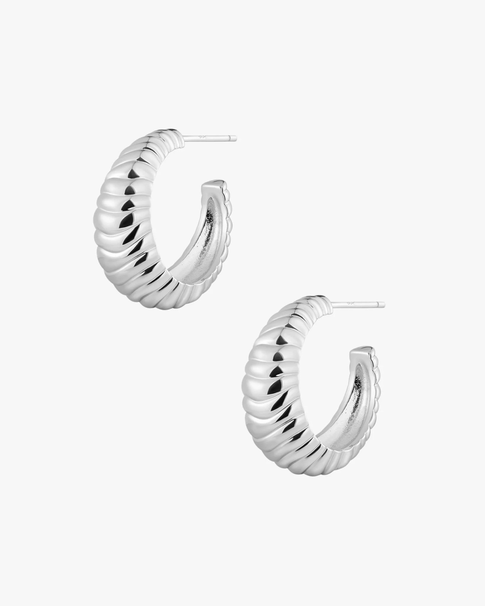 MERRITT TEXTURED MEDIUM HOOPS - Image 4