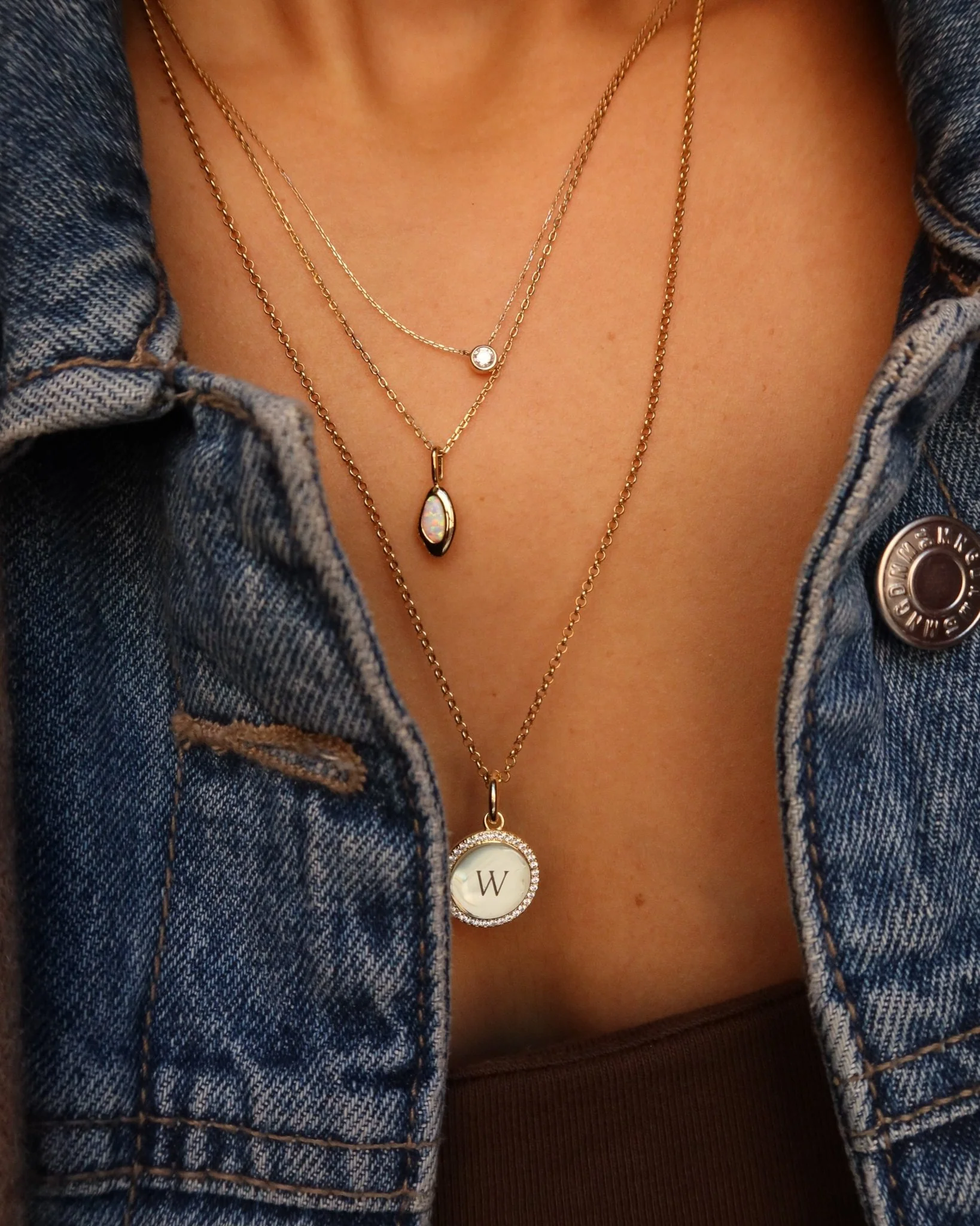 KELSIE MINI ORGANIC OPAL NECKLACE - Image 4