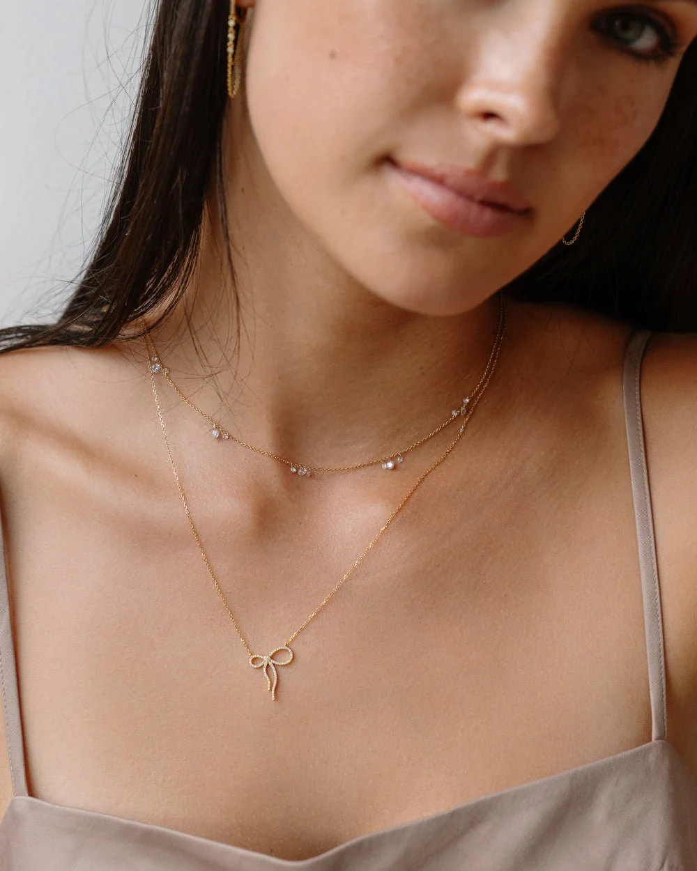 PRESIDIO DIAMOND BOW NECKLACE - Image 6