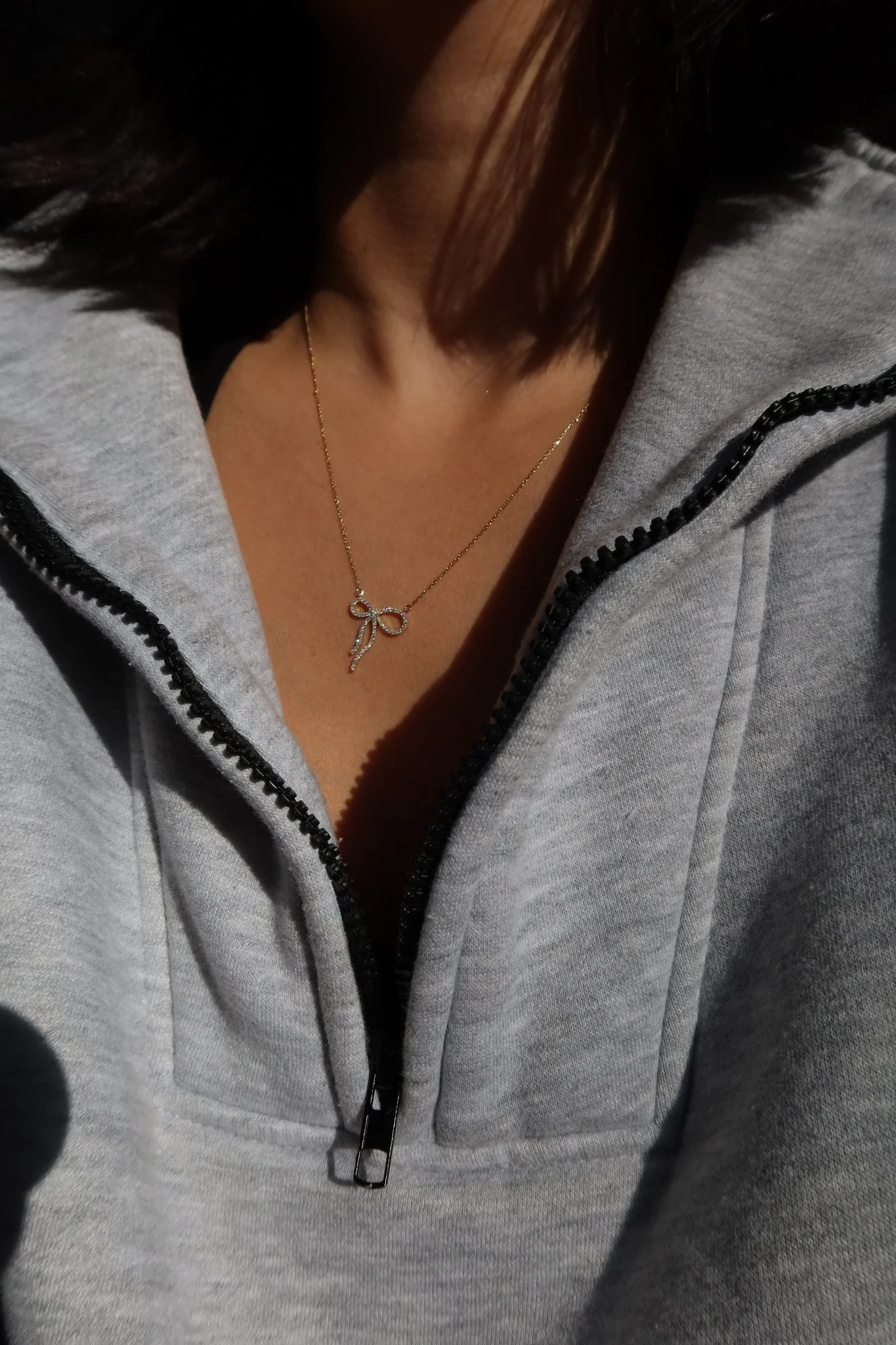 PRESIDIO DIAMOND BOW NECKLACE - Image 7