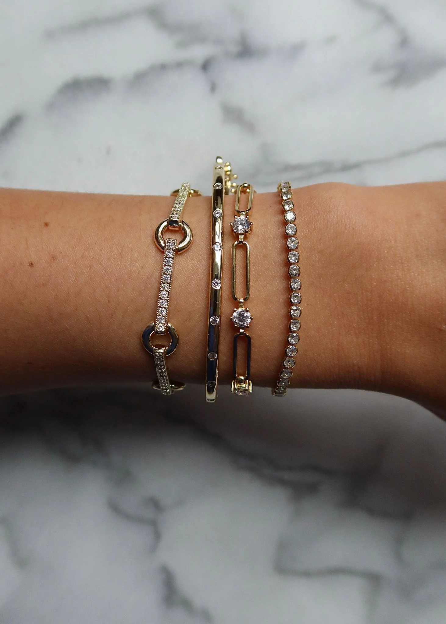 MIRA BEZEL TENNIS BRACELET - Image 9
