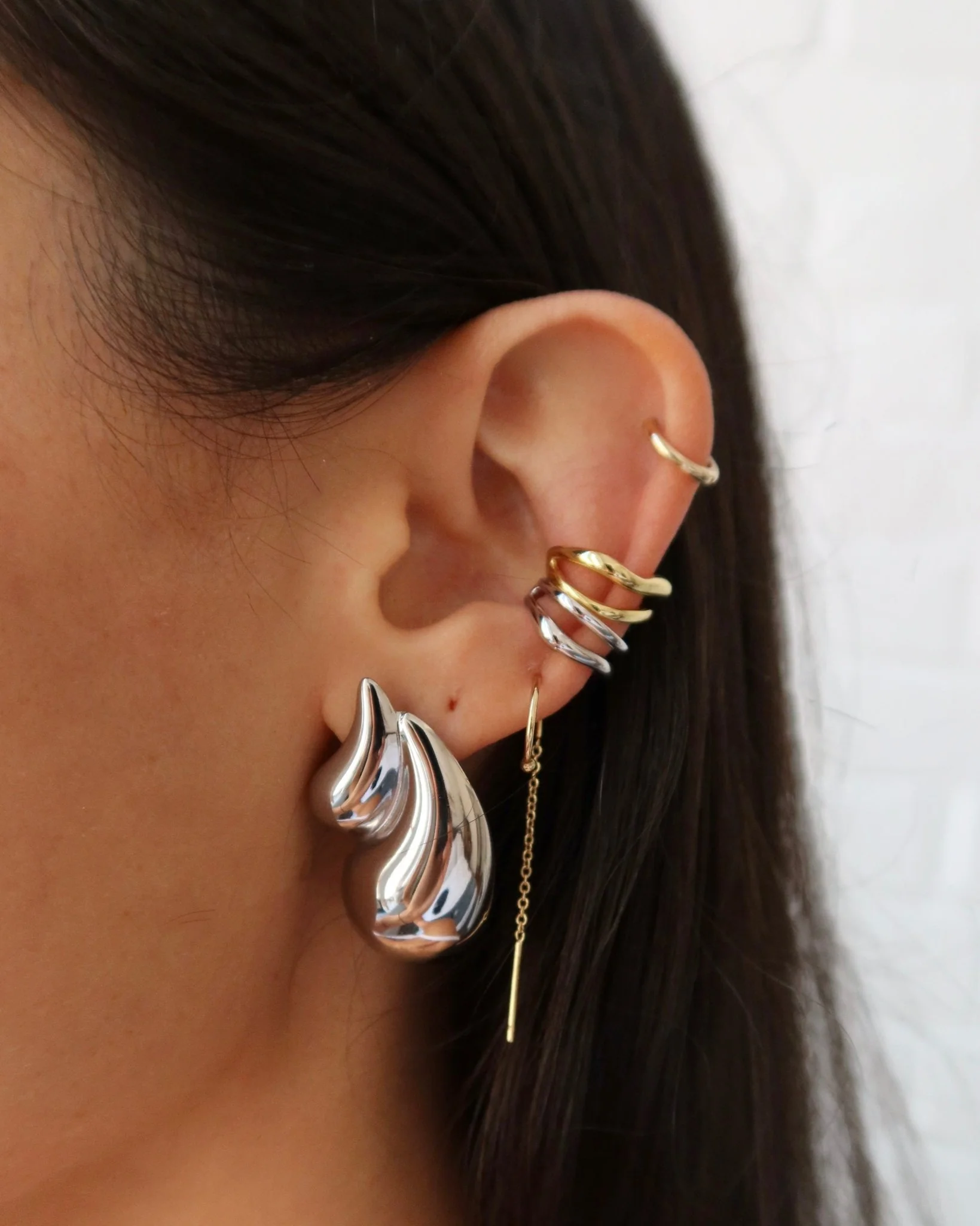 EMMA DOUBLE WAVY EAR CUFF - Image 7