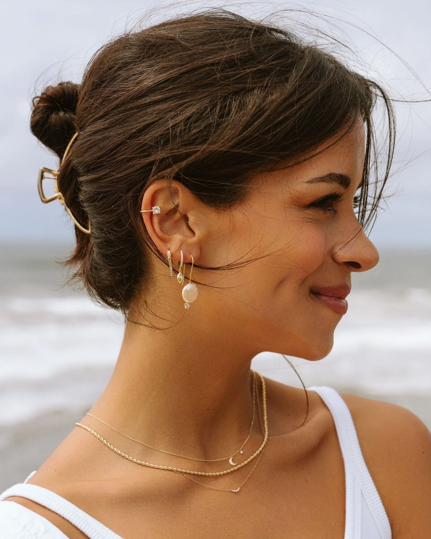 KAYLA BOLD CZ EAR CUFF - Image 7