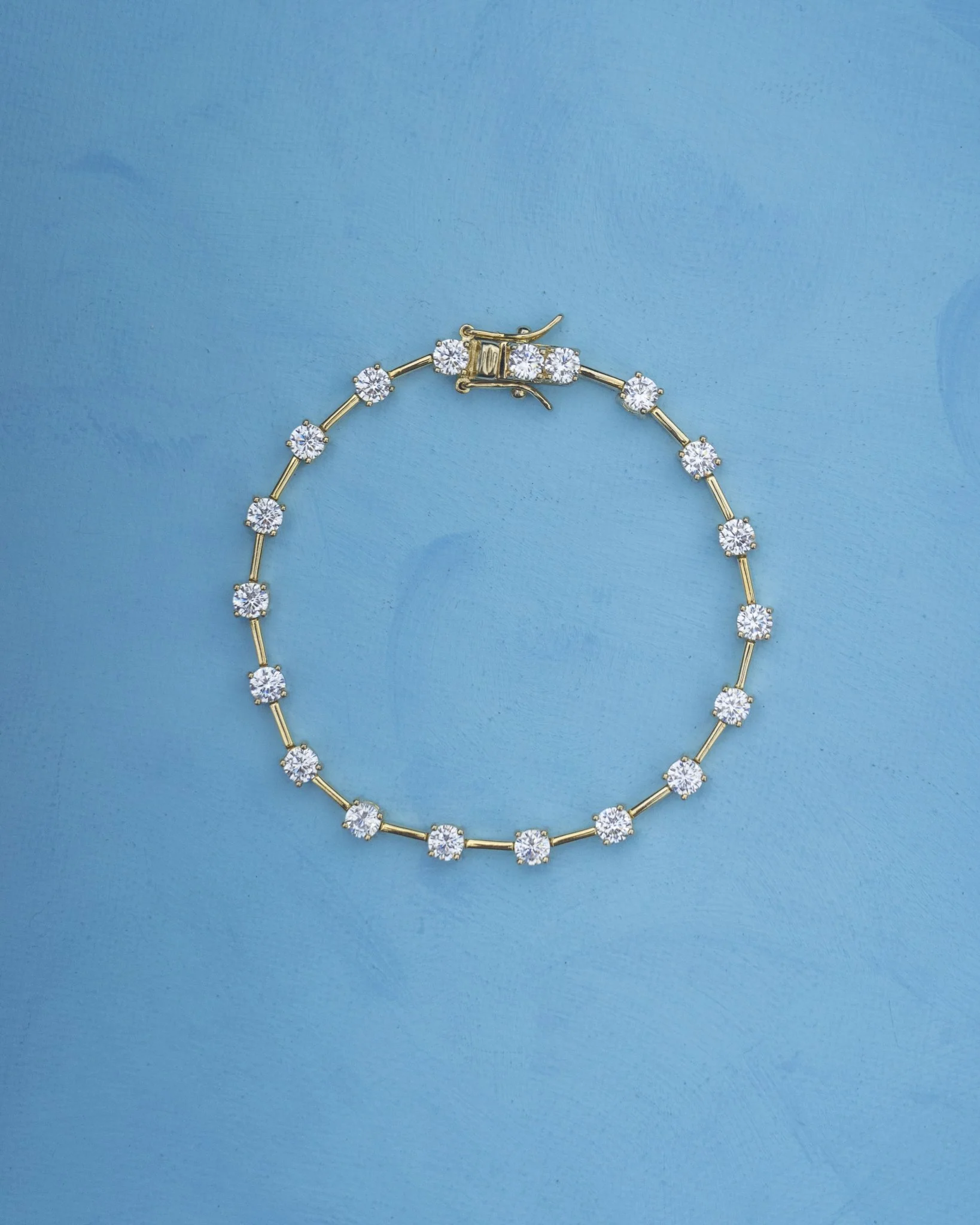 CAROLINA CZ STATION TENNIS BRACELET
