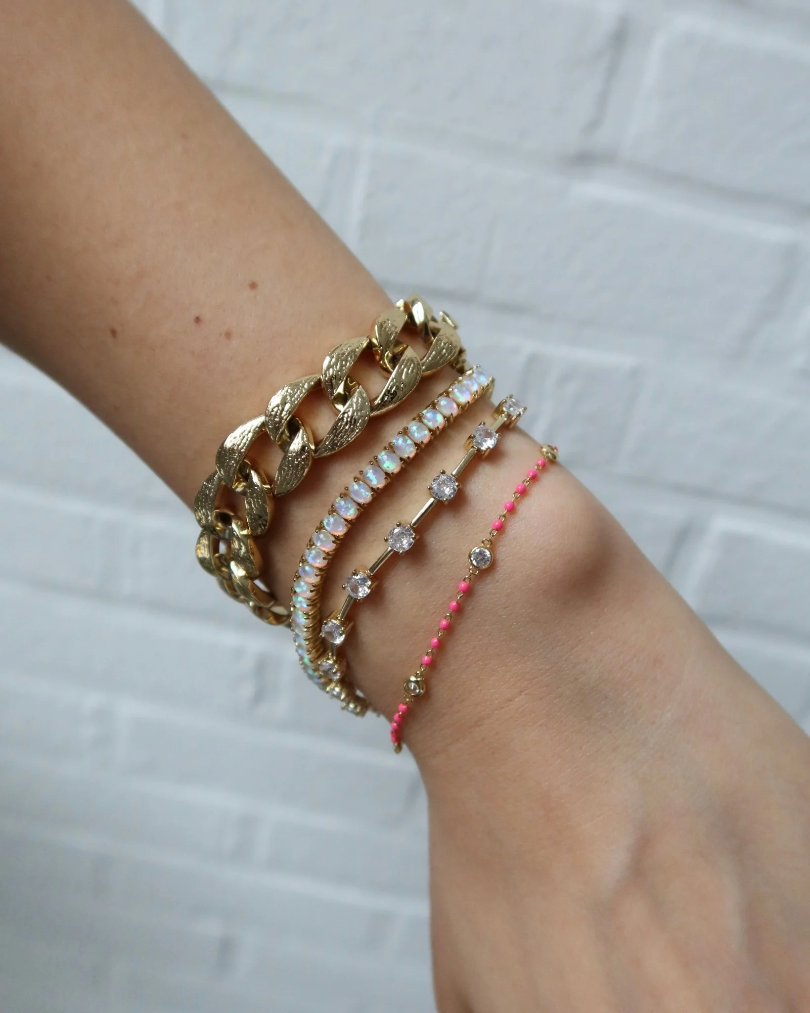 CAROLINA CZ STATION TENNIS BRACELET - Image 4