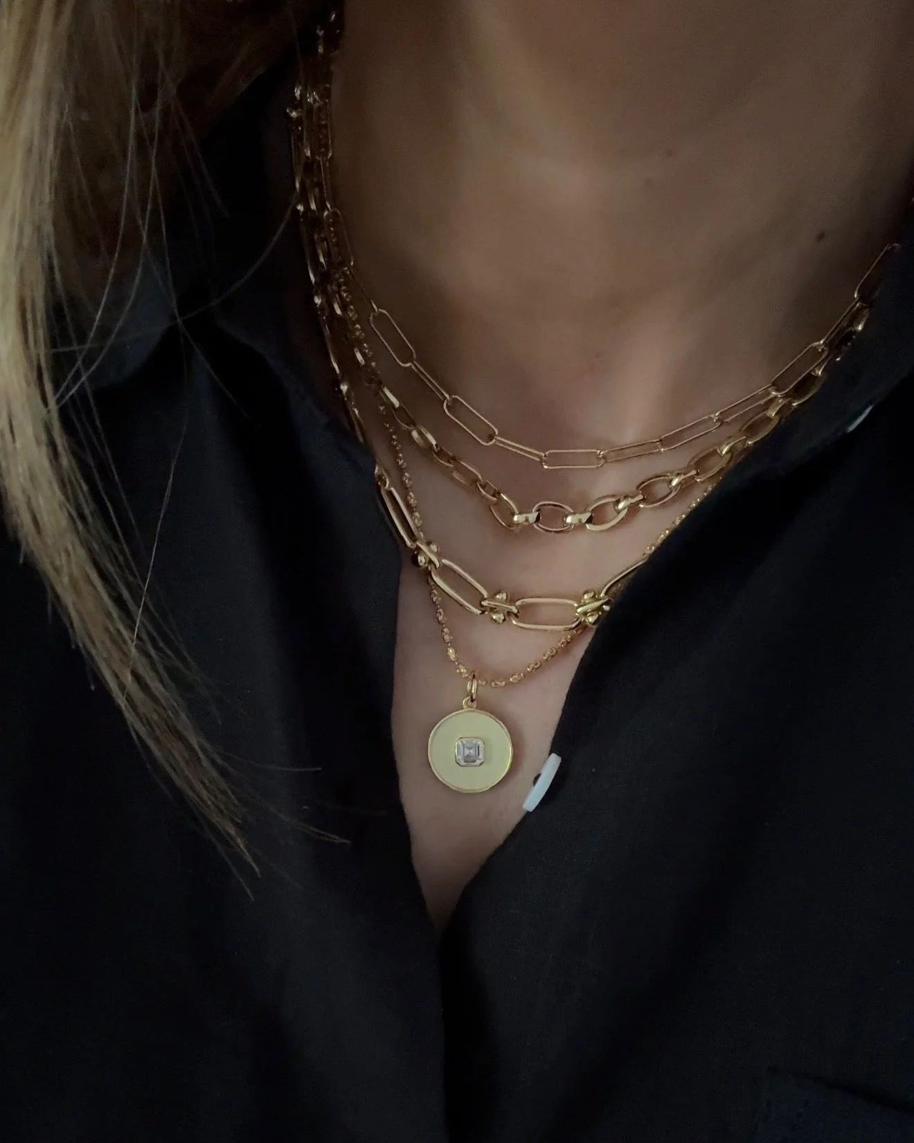 TESSA CHAIN LINK NECKLACE - Image 3