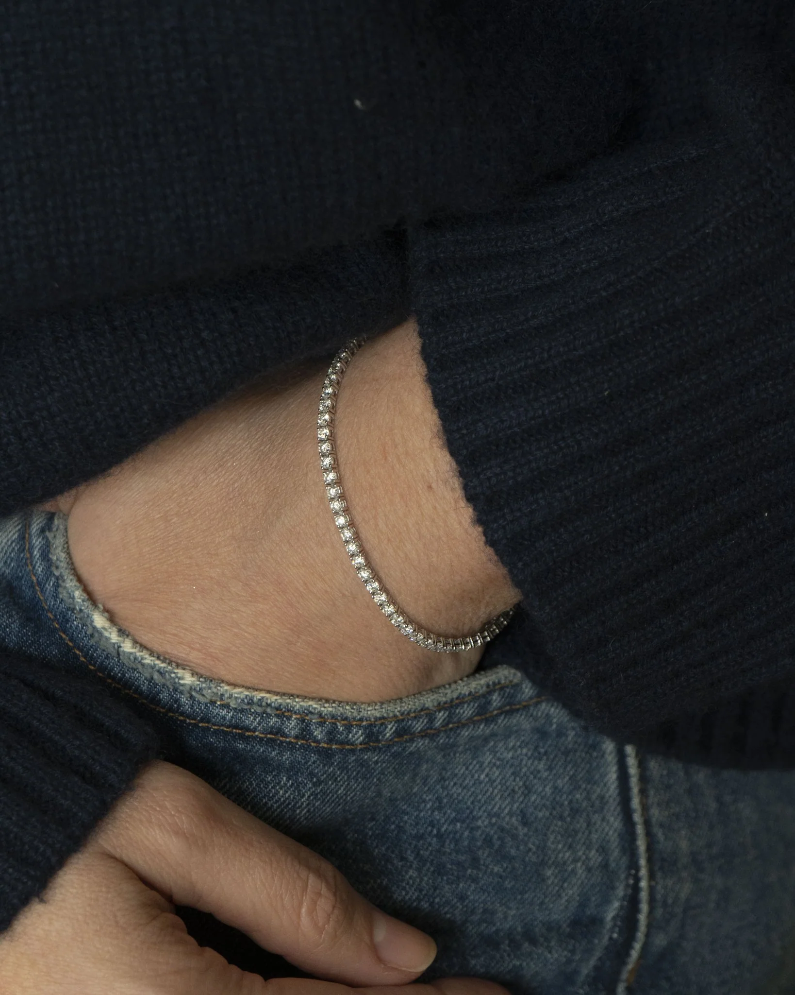WIMBLEDON 4.5 CTW DIAMOND TENNIS BRACELET IN WHITE GOLD - Image 3