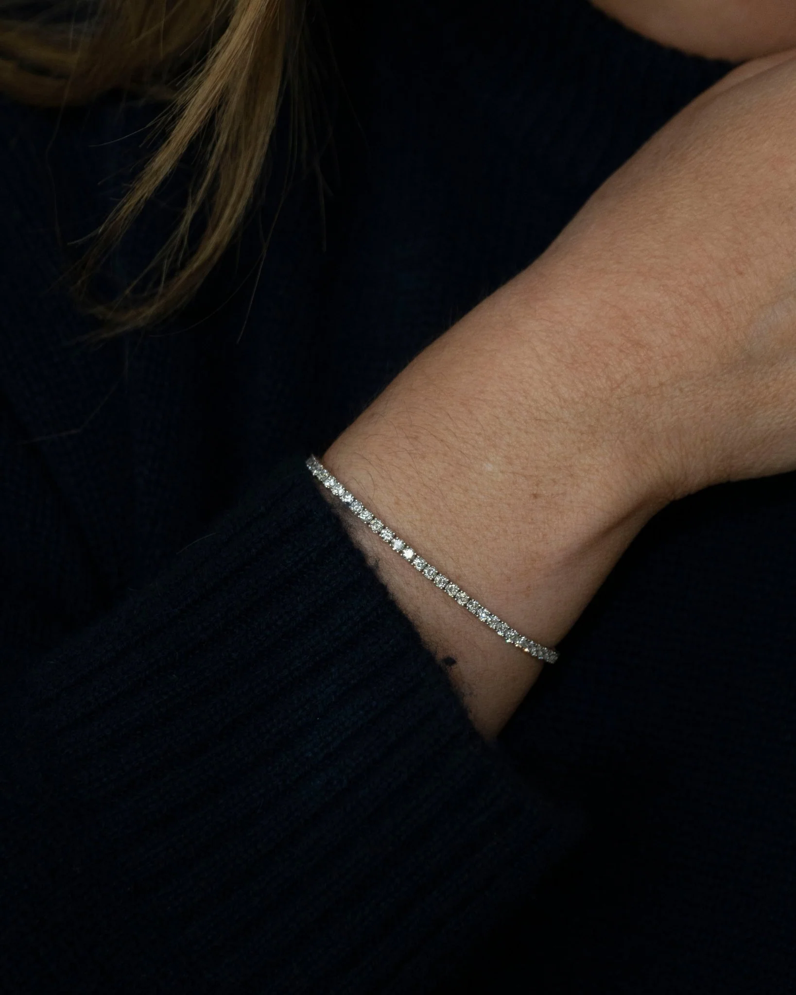 WIMBLEDON 4.5 CTW DIAMOND TENNIS BRACELET IN WHITE GOLD - Image 6
