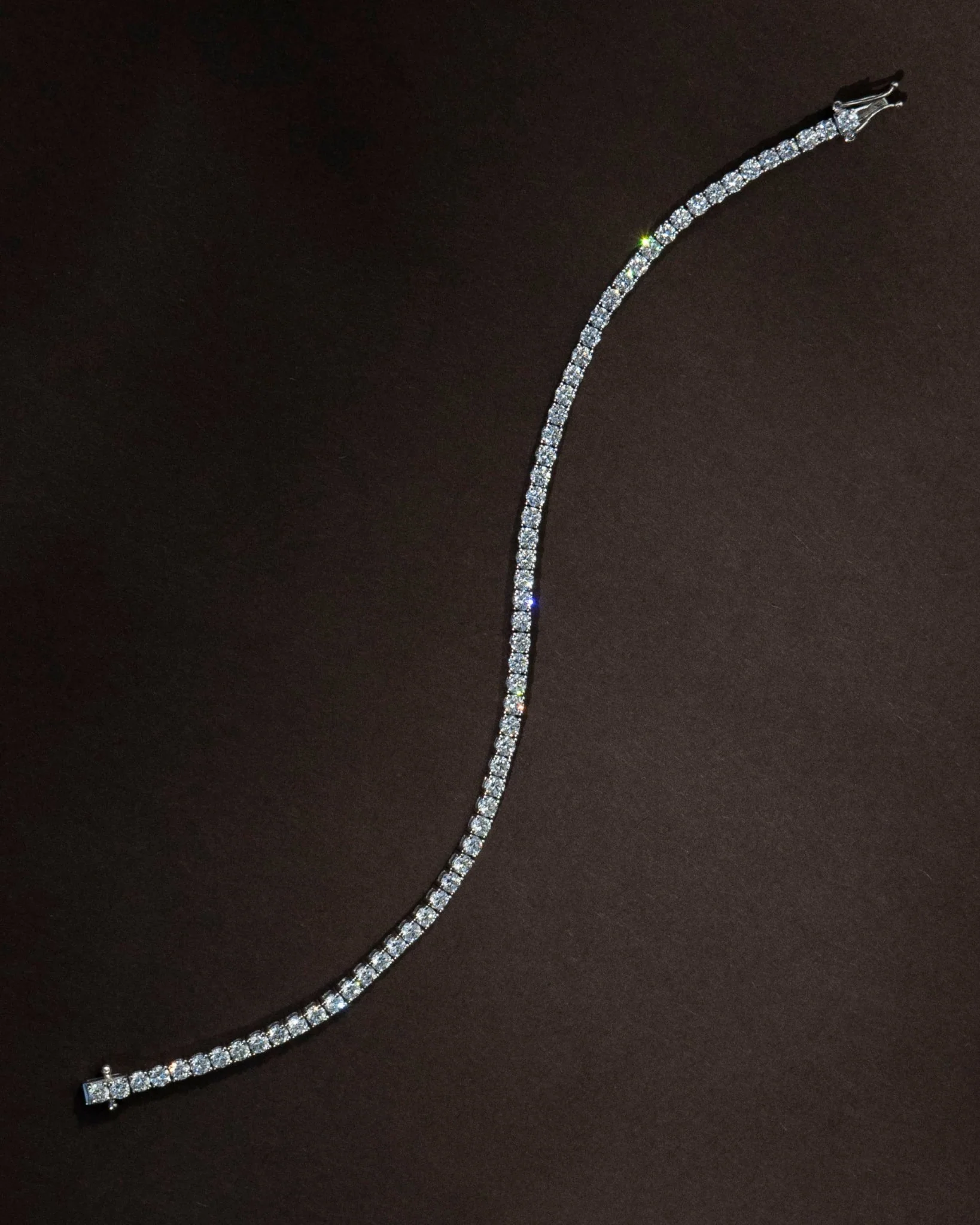 WIMBLEDON 4.5 CTW DIAMOND TENNIS BRACELET IN WHITE GOLD - Image 7